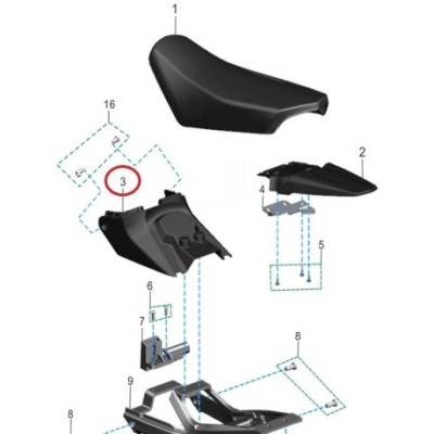 Talaria plast pod sedlo k zámku  Sting  