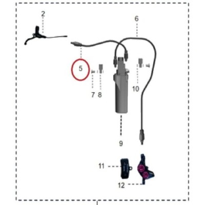 Talaria hadice brzd Sting ABS 250 mm 