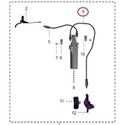 Talaria hadice brzd Sting ABS 960mm 