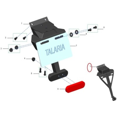Talaria držák RZ alu Sting  